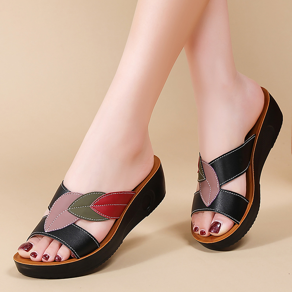 レディース厚底ウェッジスニーカー、サンダル、スリッパ、夏用ア - Ethnic Modern Fashion のレビューと価格