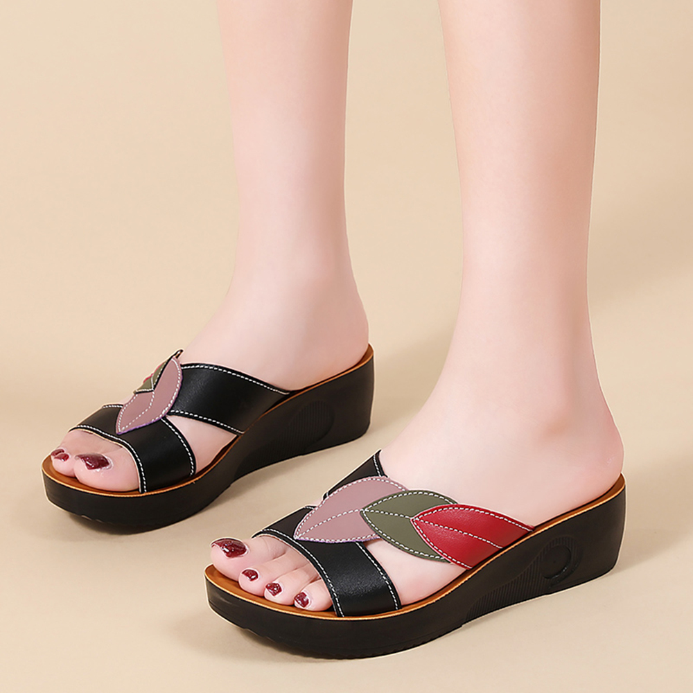 レディース厚底ウェッジスニーカー、サンダル、スリッパ、夏用ア - Ethnic Modern Fashion のレビューと価格