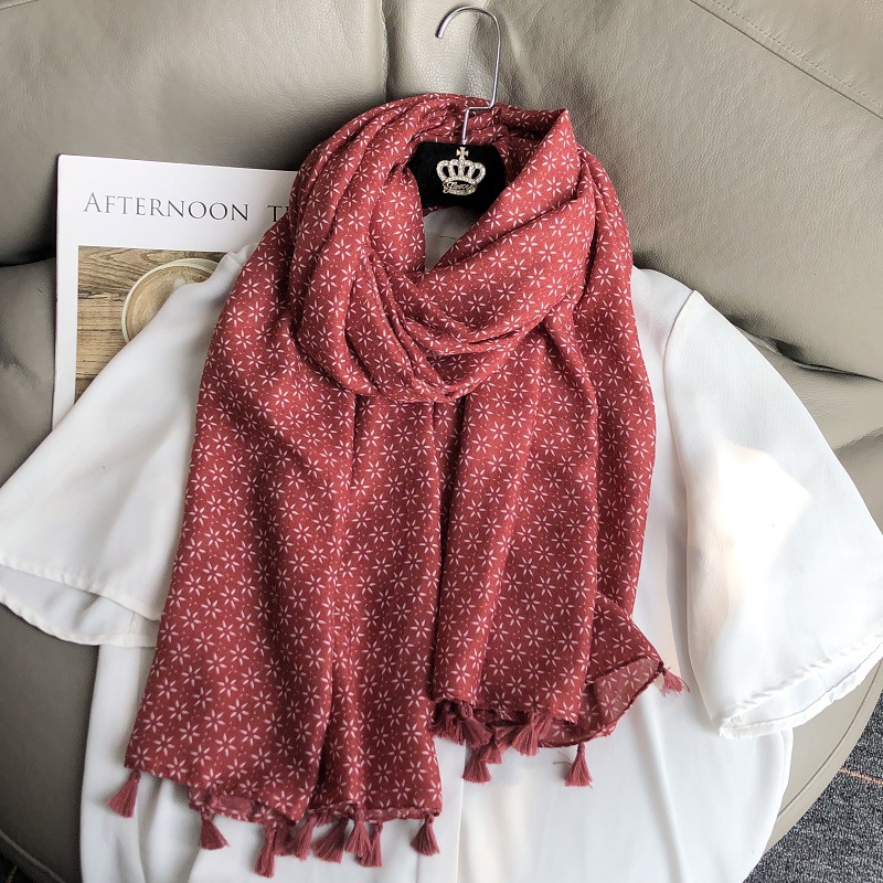 女性のためのエスニックスタイルのコットンとリネンのスカーフ, - New Ethnic Fashion のレビューと価格