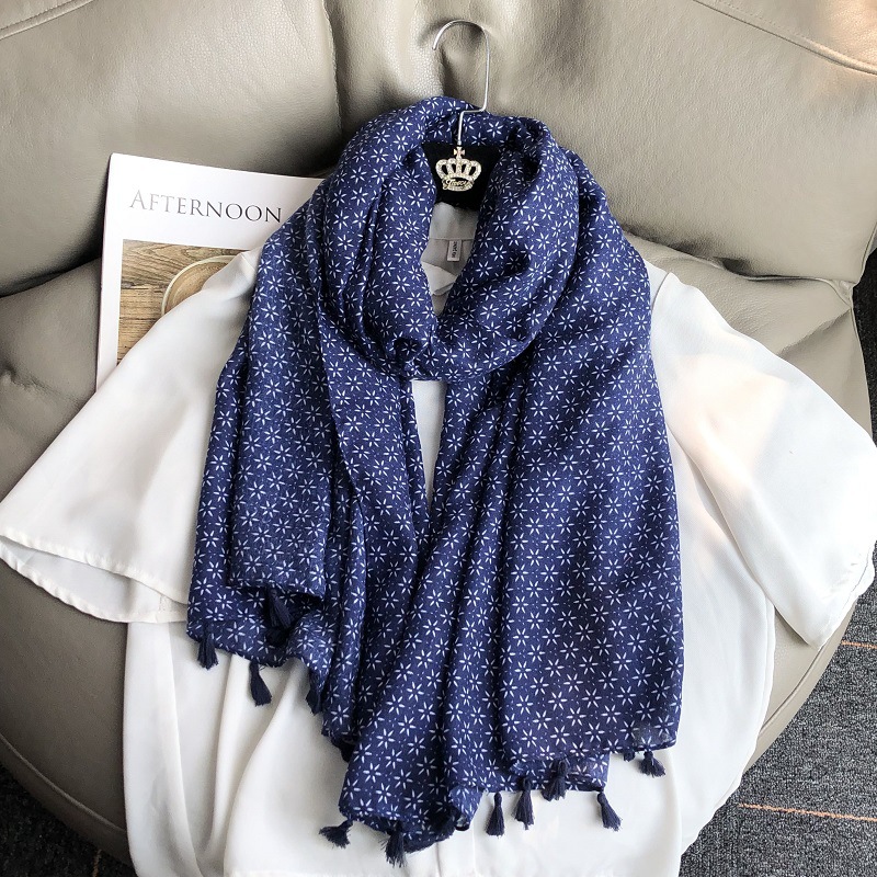 女性のためのエスニックスタイルのコットンとリネンのスカーフ, - New Ethnic Fashion のレビューと価格