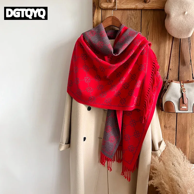 カシミヤ製、冬用、女性向け、暖かく厚手のパシュミナ、エスニッ - Go Ethnic Fashion のレビューと価格