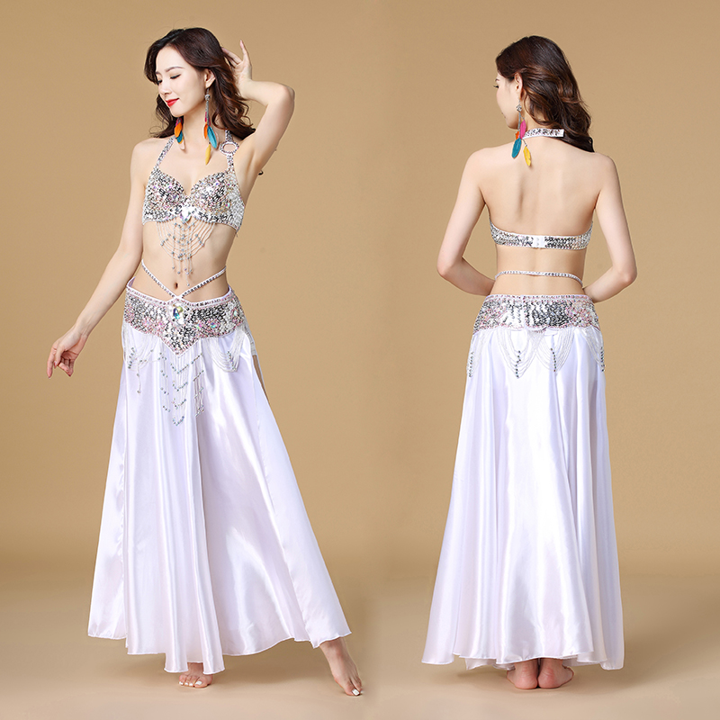 ベリーダンス衣装インドダンス 3 個ブラジャー & ベルト  - Ethnic Fashion India のレビューと価格